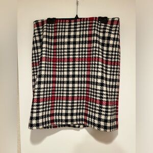 Talbots winter plaid skirt